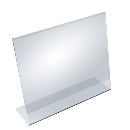 Azar Displays Angled L-Shaped Sign Holder Frame with Slant Back Design 14''x 11''High- Horizontal/Landscape, 10PK 112711